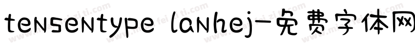 tensentype lanhej字体转换